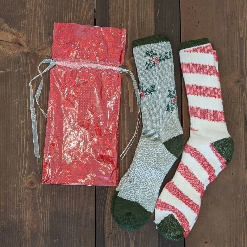 Merino Wool blend Socks 2 pair Made in USA Unisex.